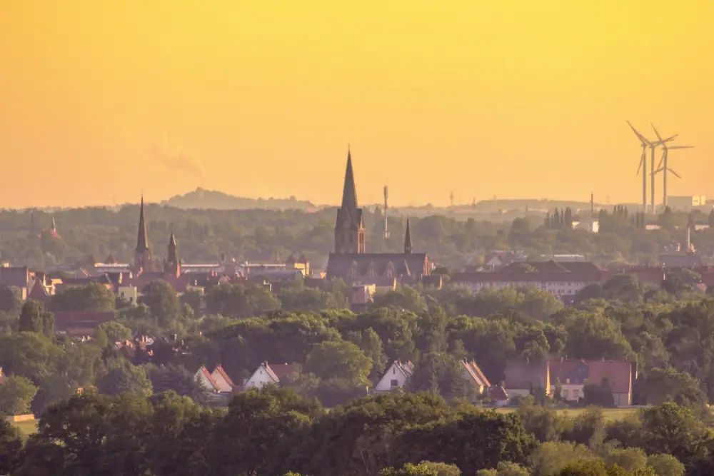 Blick auf Bitterfeld-Wolfen