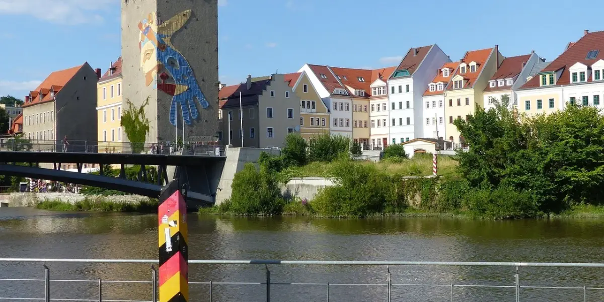 Görlitz mit Neiße-Grenze