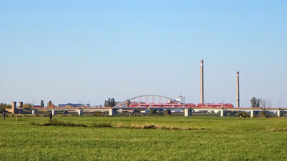 Landschaft um Elbe in Torgau